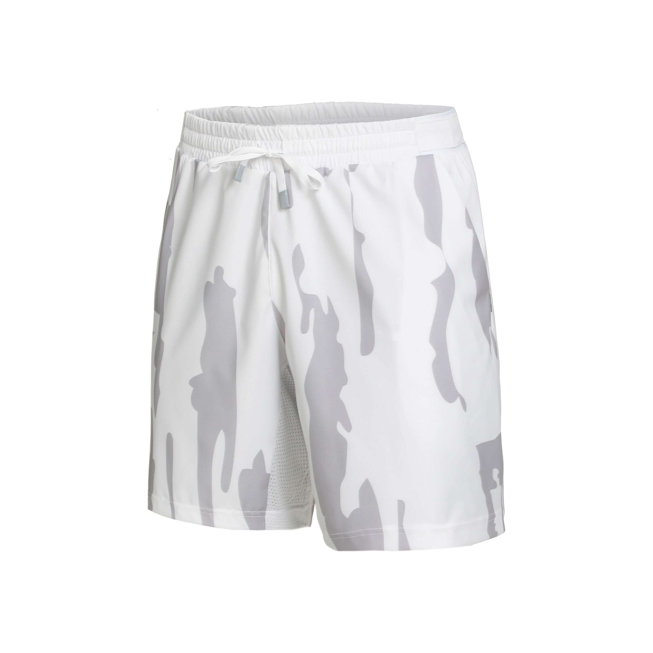 New York Printed Shorts Herren - Weiß, Hellgrau