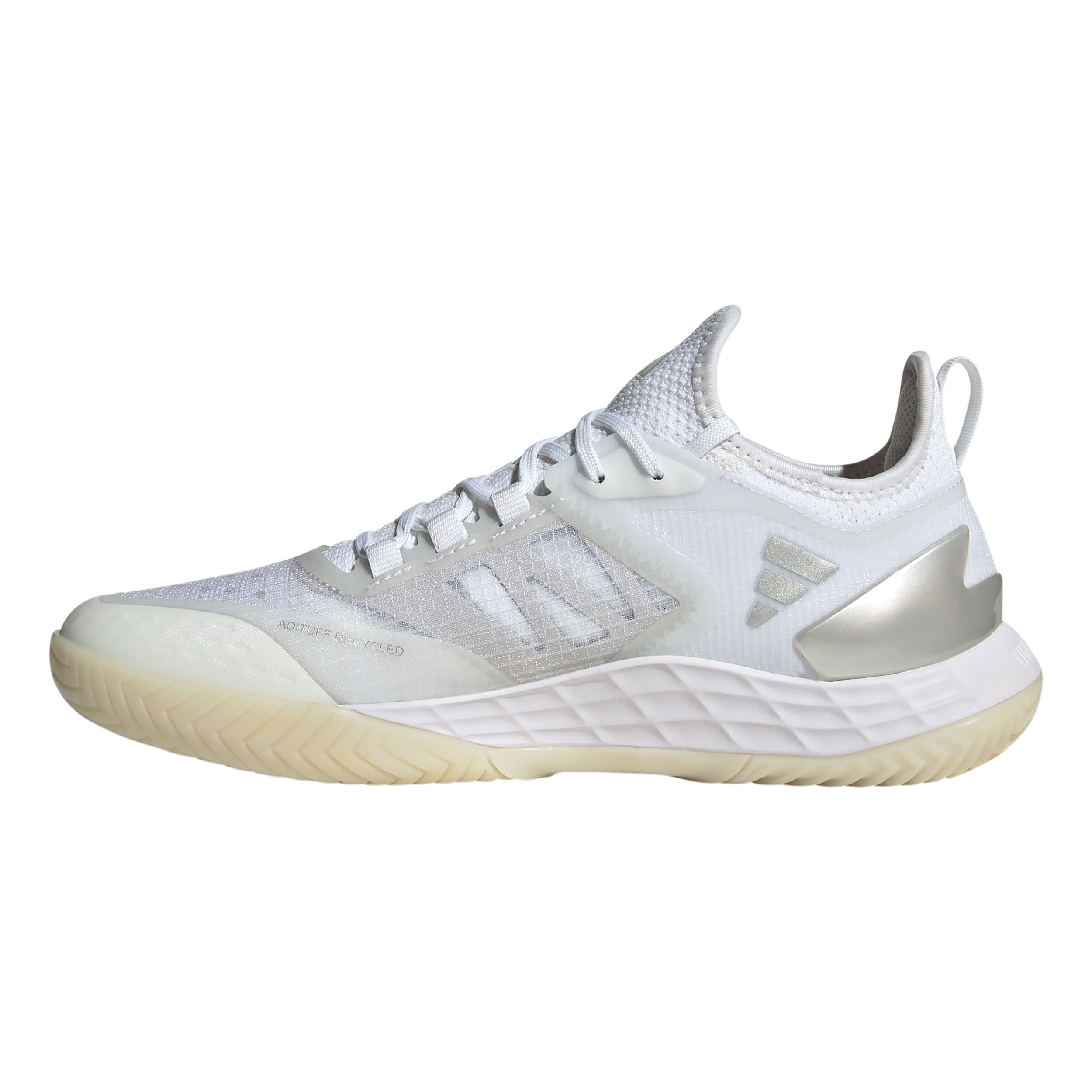 Adizero Ubersonic 4.1 Allcourtschuh Damen - Weiß, Silber