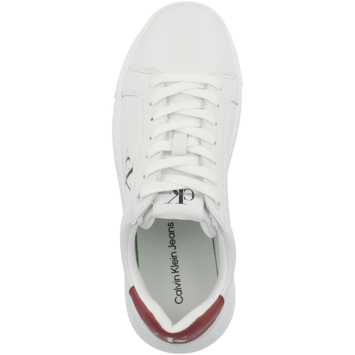 Calvin Klein Jeans Chunky Cupsole Mono Lth Sneaker low weiss