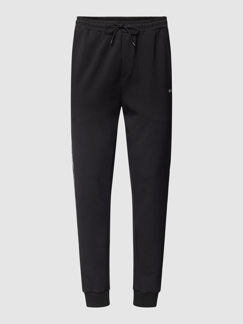 Sweatpants mit Galonstreifen Modell 'Hurley' in schwarz
