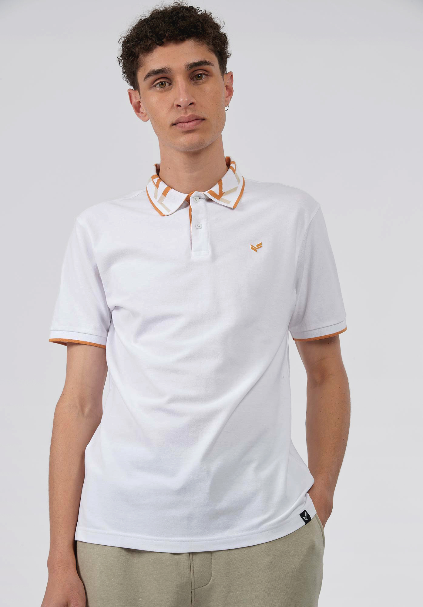 NOAH   Polo blanc homme 100% coton