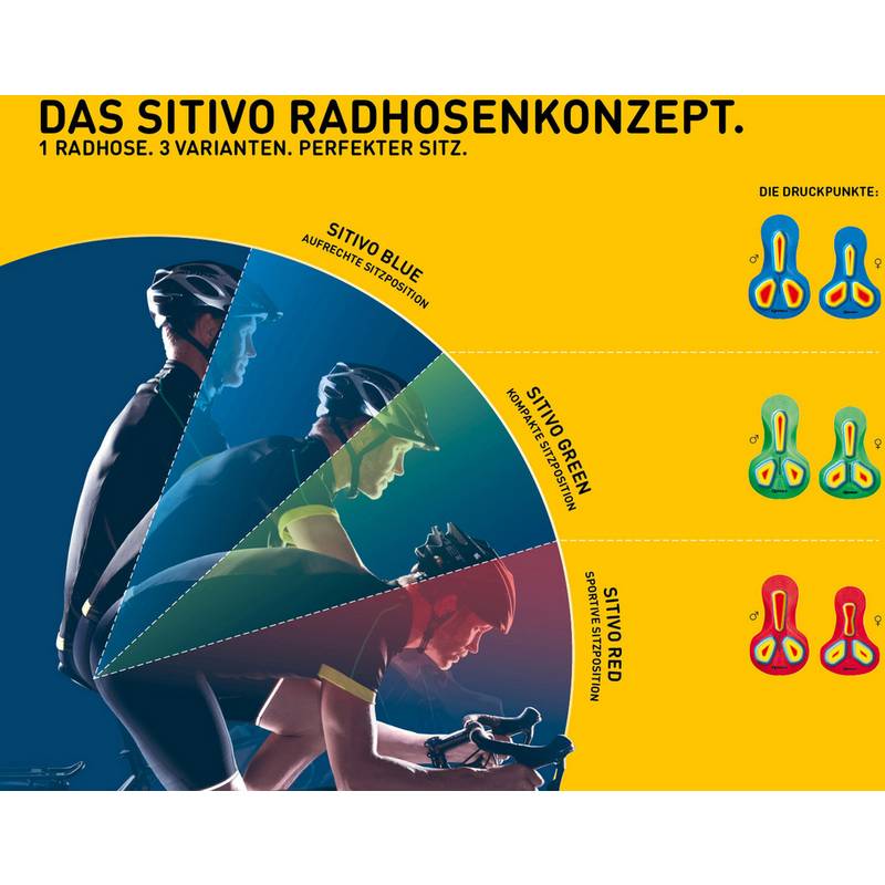 Gonso SITIVO sportive Sitzposition Bibtights Herren