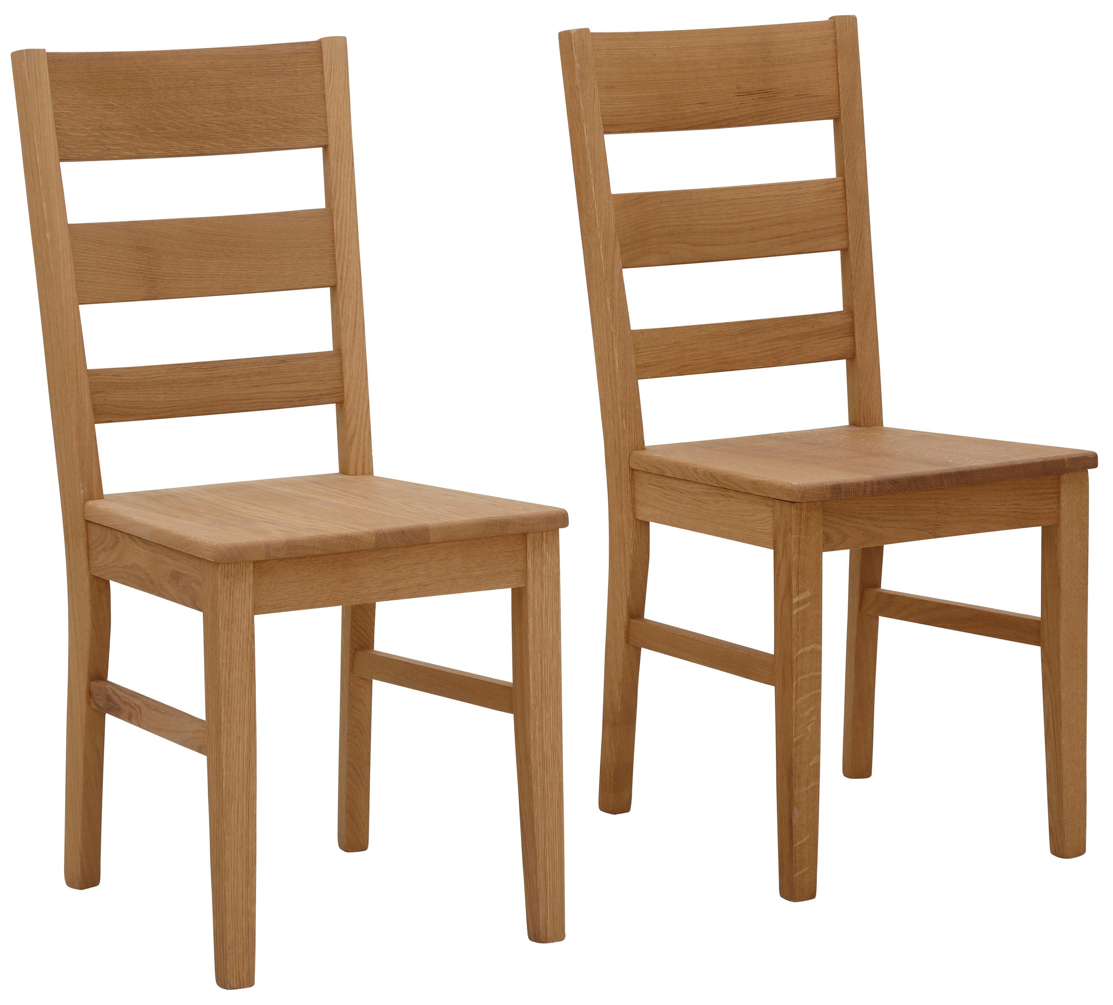 Home affaire Stuhl Paul (Set, 2 St), aus massiver Eiche