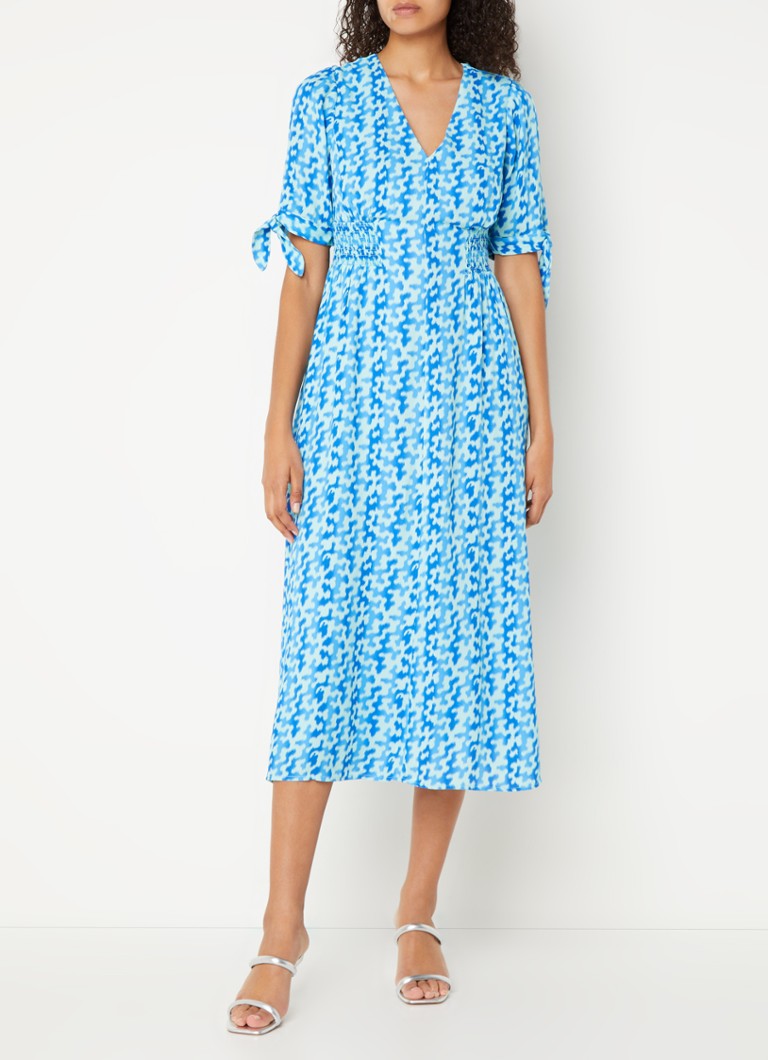 Rochie midi cu decolteu în V Whistles Hazy