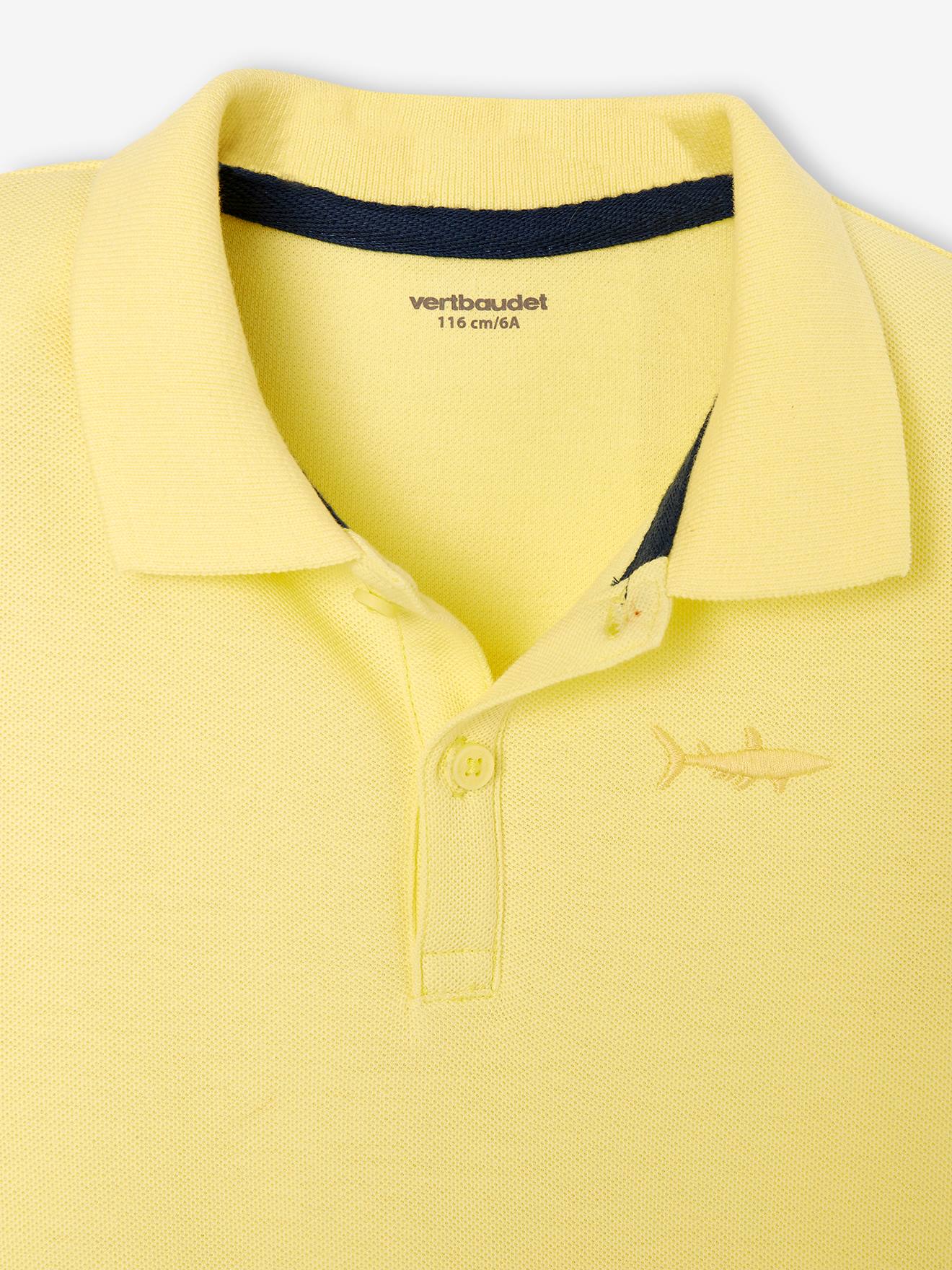 Vertbaudet Jungen Poloshirt, kurze Ärmel Oeko-Tex - hellgelb