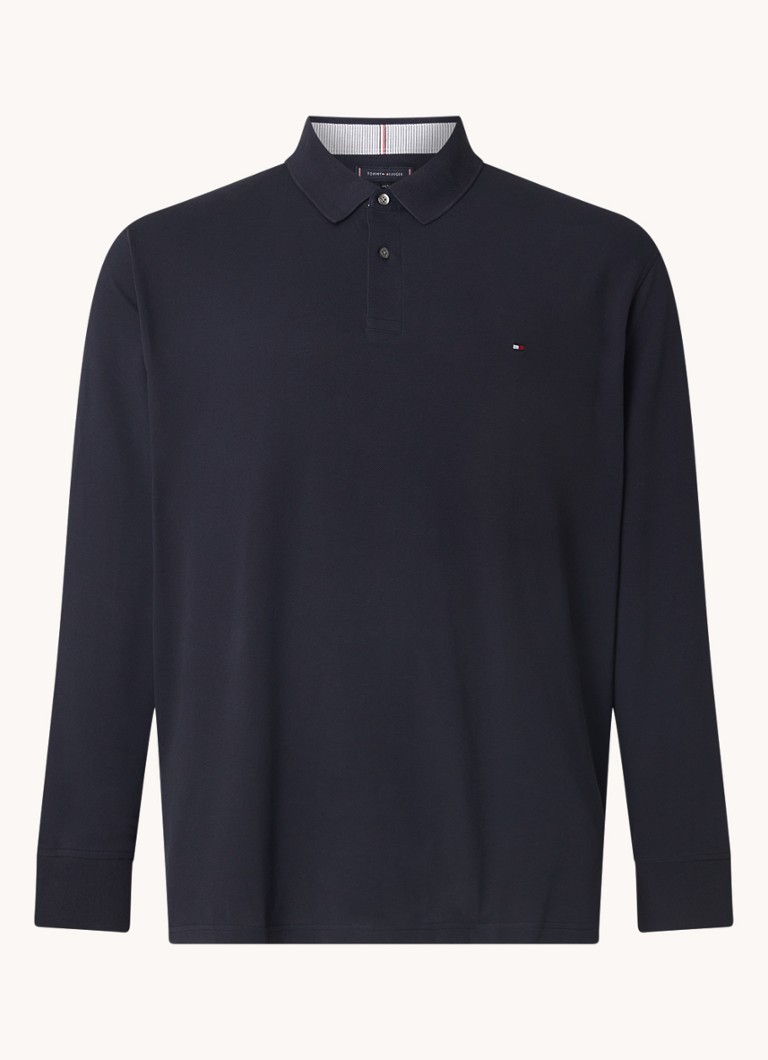 Tommy Hilfiger regulāra piegriezuma polo krekls no organiskās kokvilnas ar izšuvumu no logotipa