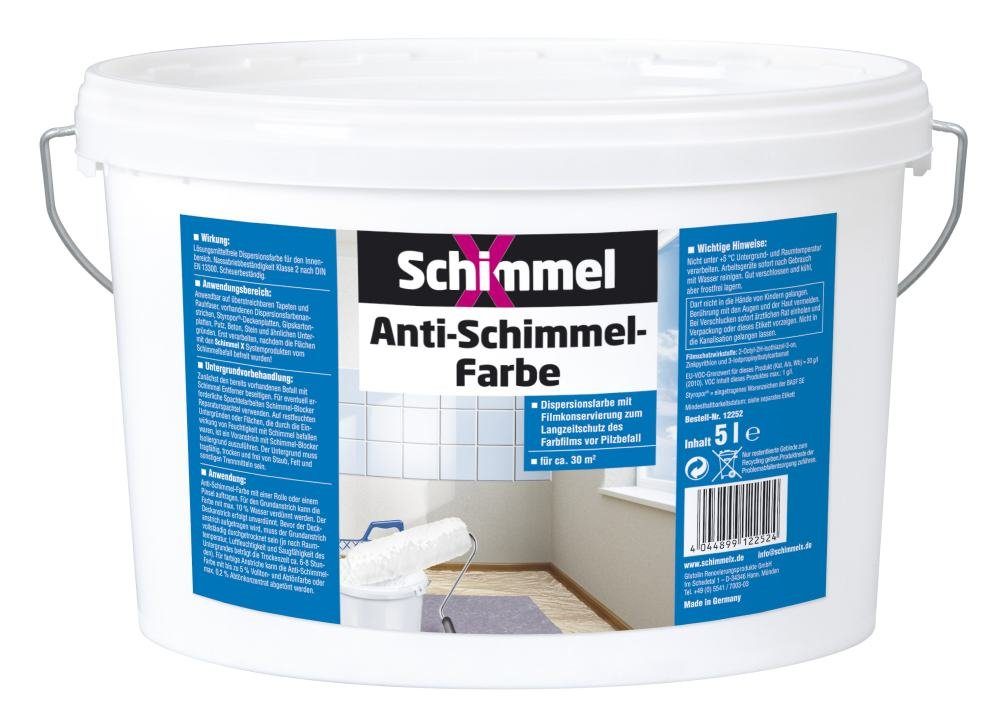 Schimmel X Anti-Schimmel-Grundierung Schimmel X Anti-Schimmel-Farbe 5 L weiß