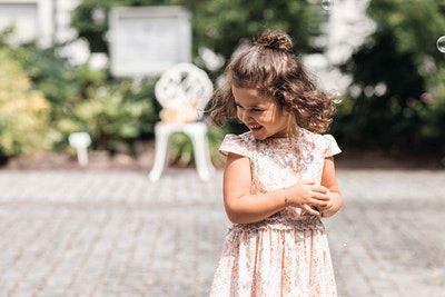 Kleid, beige für Mädchen