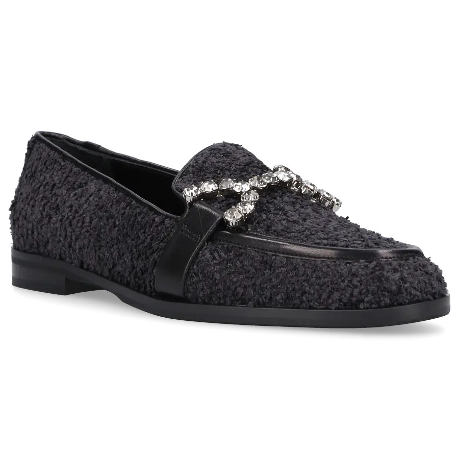 Roberto Festa - Loafer JOYS Tweed - schwarz