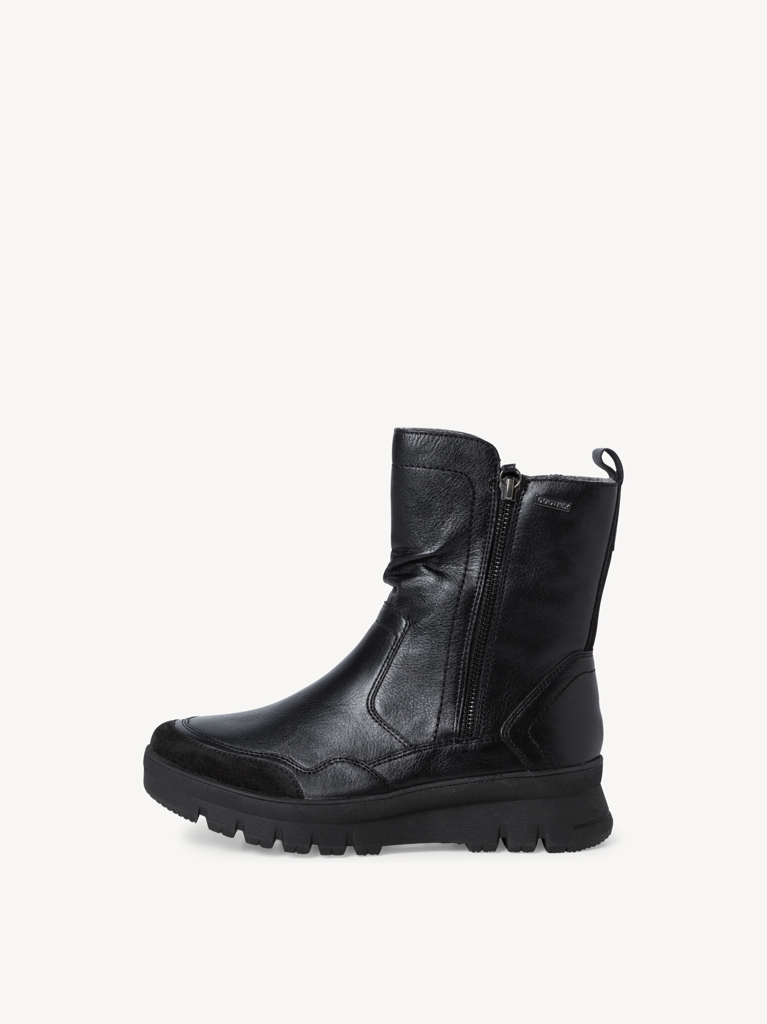 Bottine en cuir - noir