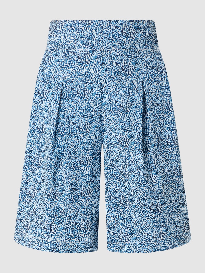 Bermudas aus Viskose in blau