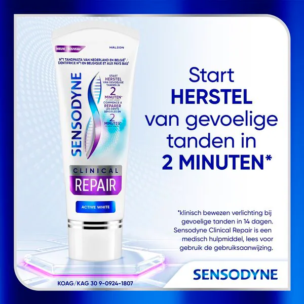 Sensodyne Clinical Repair Active White fogkrém 75ml
