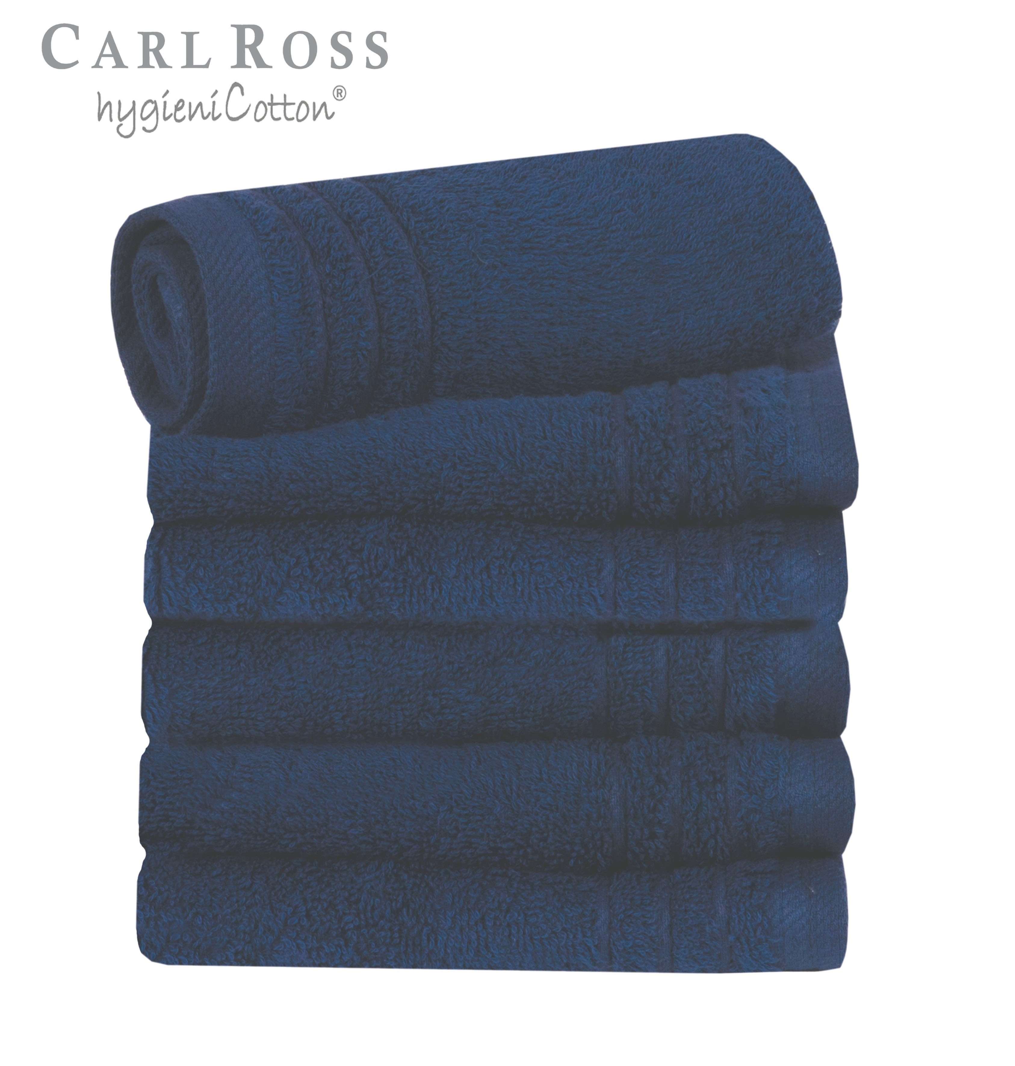 Carl Ross Gästehandtücher HygieniCotton, Frottee (6-St), mit 2 Aufhängekordeln