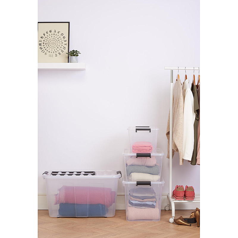Home Oppbevaringsboks Home box m/lokk 8 liter L34,5 x B22,5 x H15,8 cm