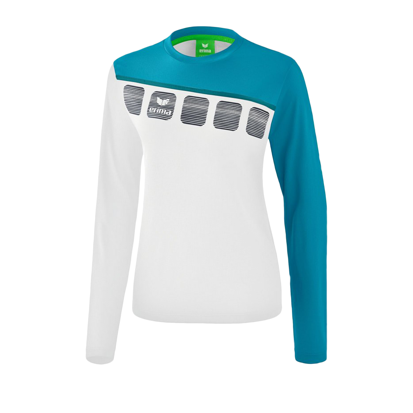 Erima 5-C Longsleeve Damen Weiss Blau