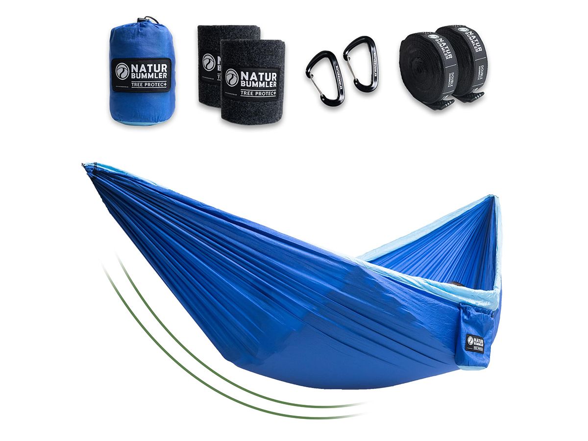 Naturbummler 300 x 170 Hängematte mit Baumschutzmatten