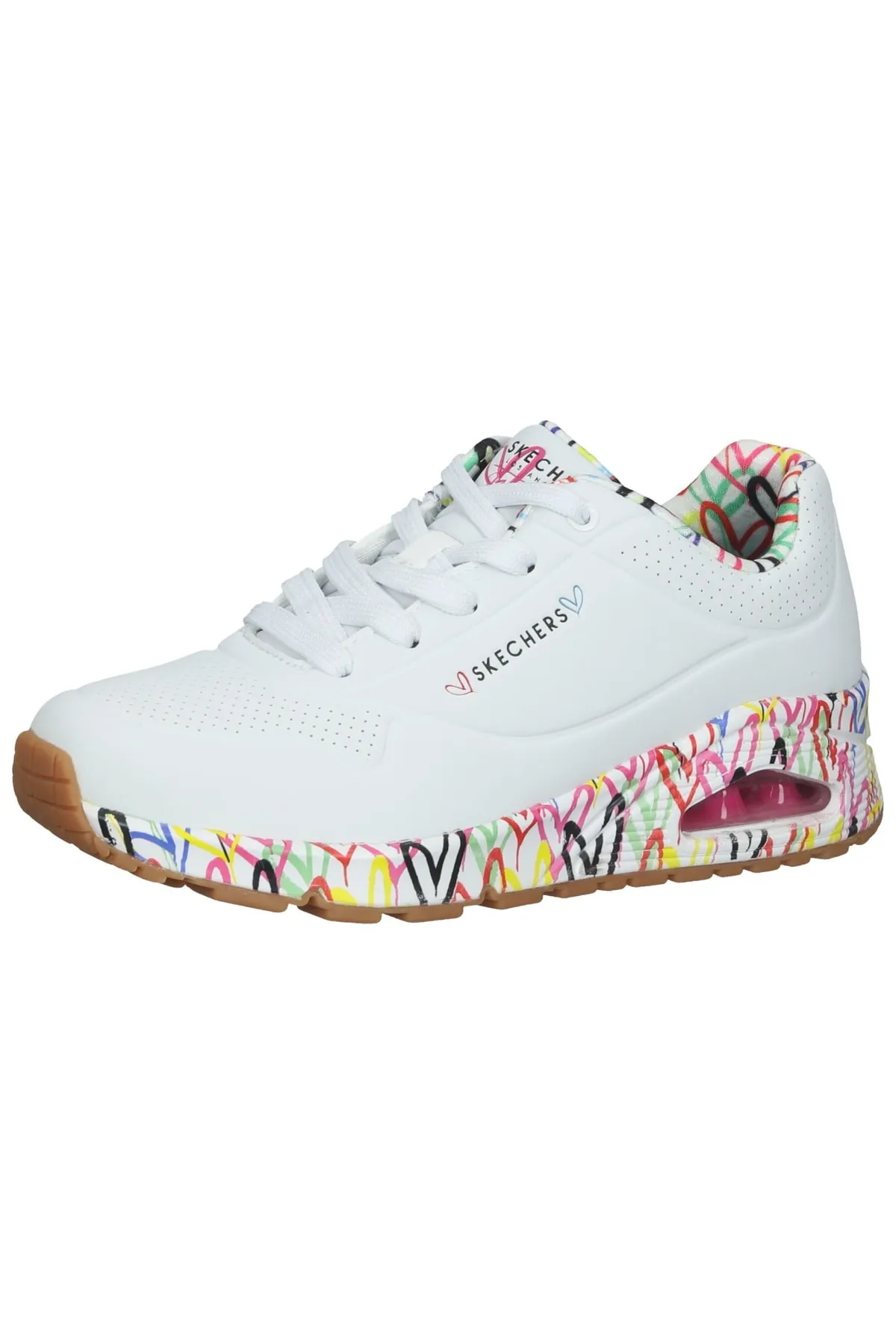 SKECHERS  Sneaker - Weiß - Flacher Absatz