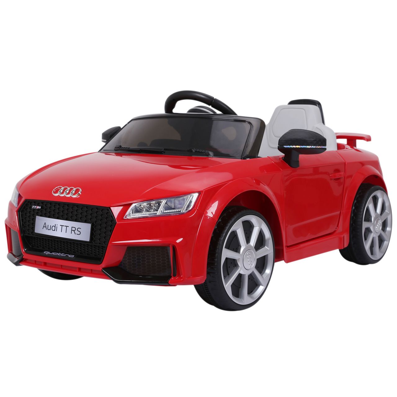 HOMCOM Kinderfahrzeug Elektroauto Fernbedienung MP3 PP Rot
