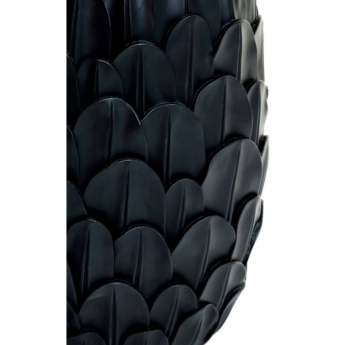 Trendhopper Vase Feder Schwarz 40 cm