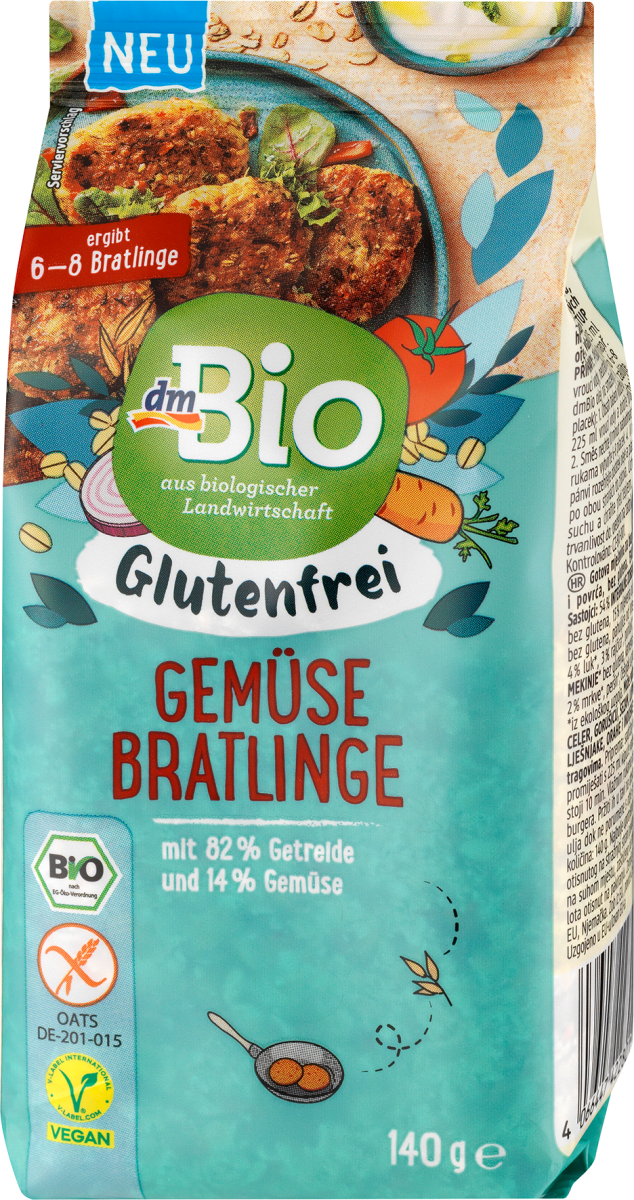 Gemüsebratlinge glutenfrei, 140 g