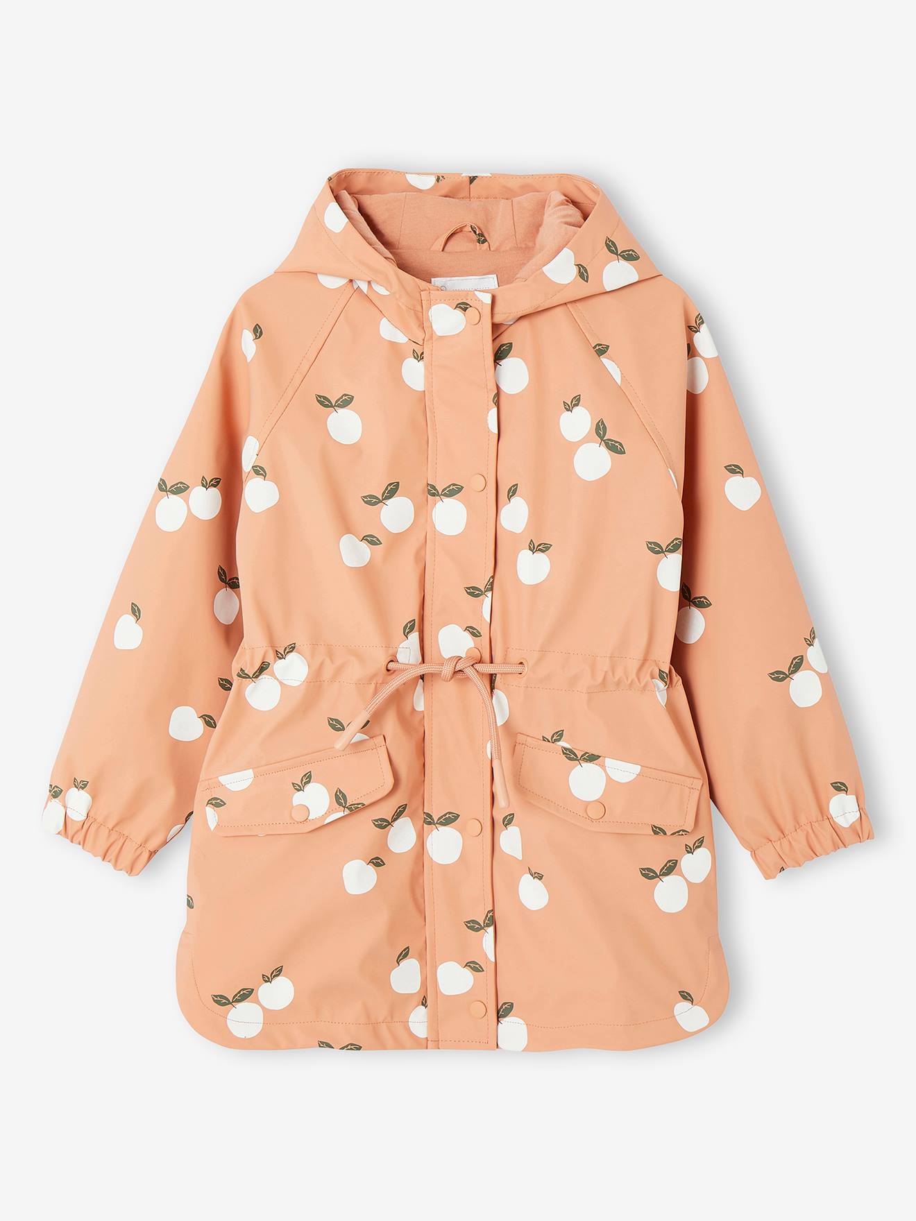 Vertbaudet Mädchen Regenjacke mit Zauber-Trick - aqua gänseblümchen