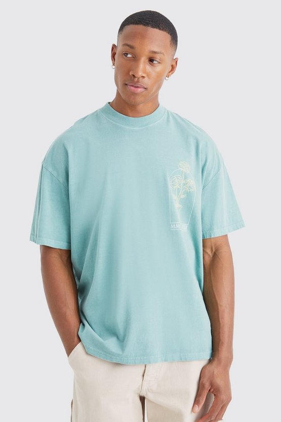 T-Shirt mit floralem Print