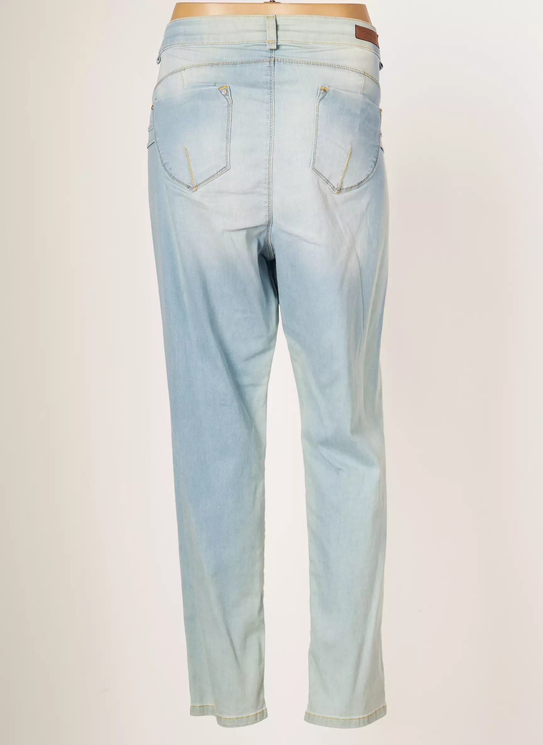 Fred Sabatier Jean Mom Femme couleur bleu