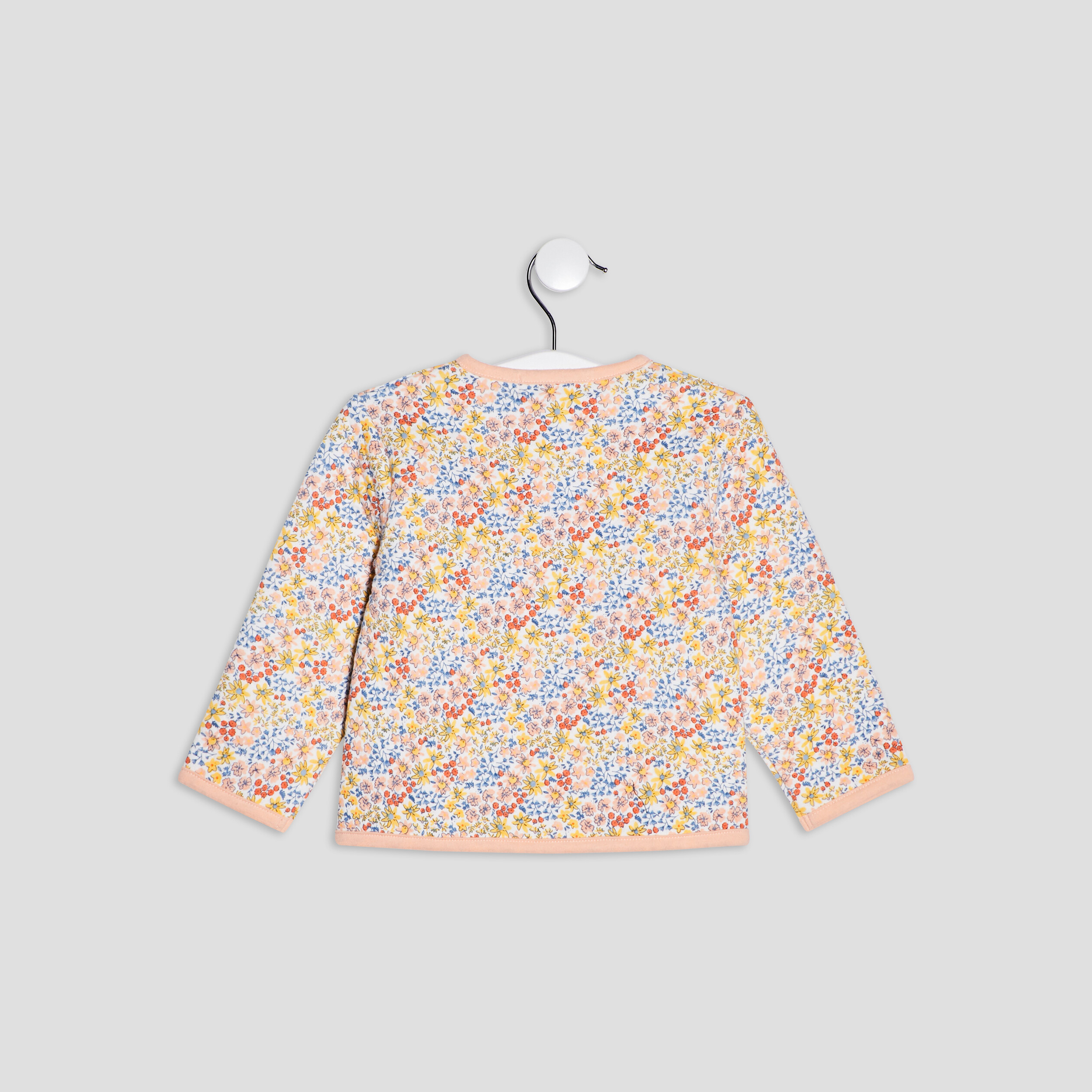 Gilet manches longues ecru bébé fille | La Halle