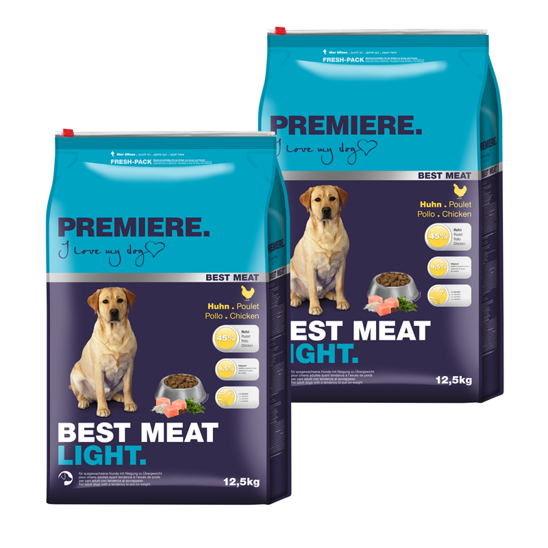 PREMIERE Hundetrockenfutter PREMIERE Best Meat Light Huhn 2x12,5 kg