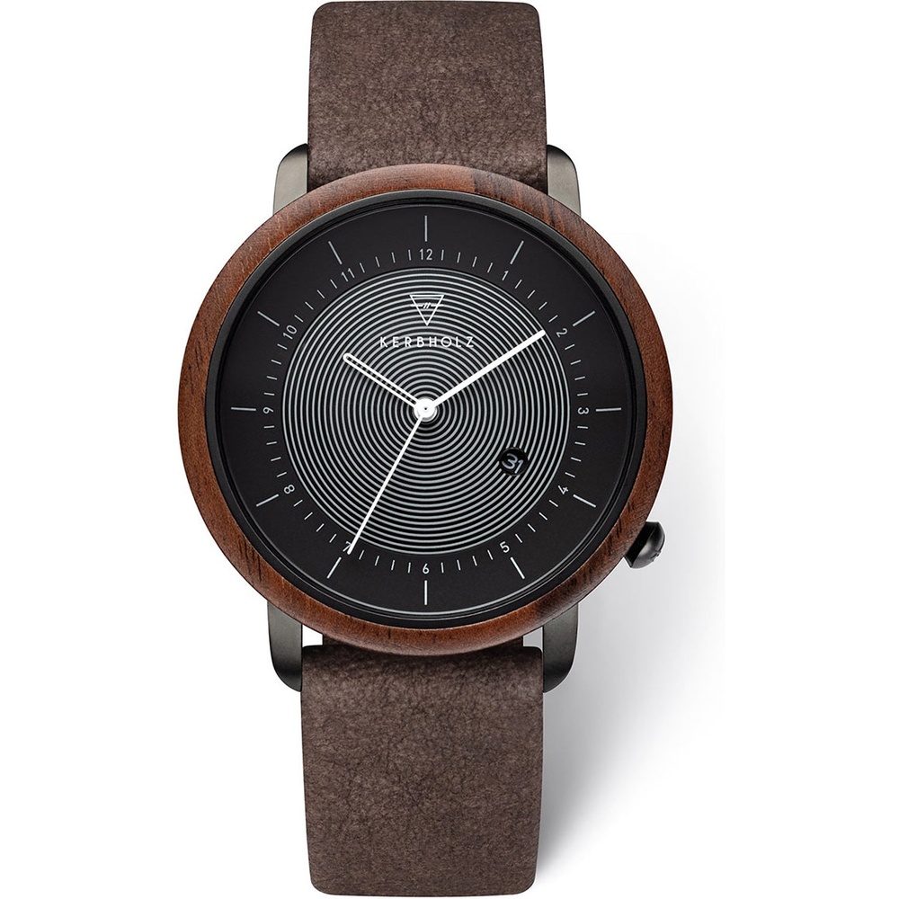 KERBHOLZ Montre pour hommes Bois, Acier inoxydable Montre