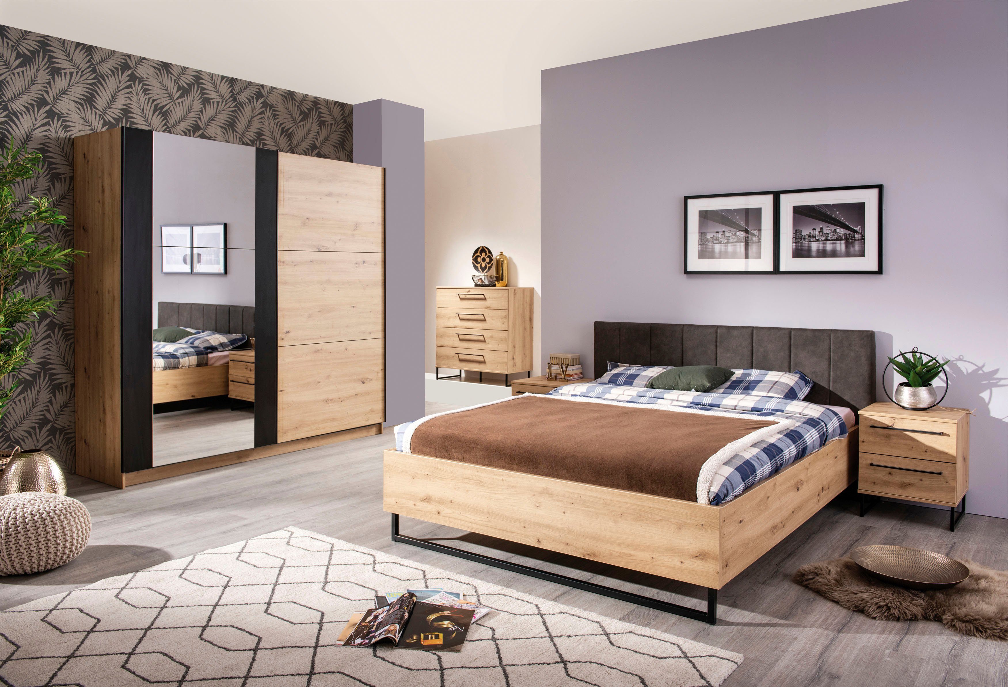 INOSIGN Schlafzimmer-Set Sardinia, (Set, 5-St)