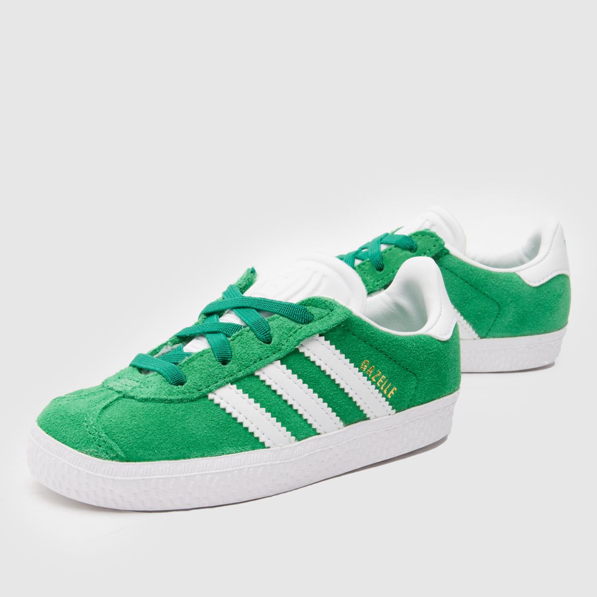 adidas gröna Gazelle Pojkar Småbarnsskor