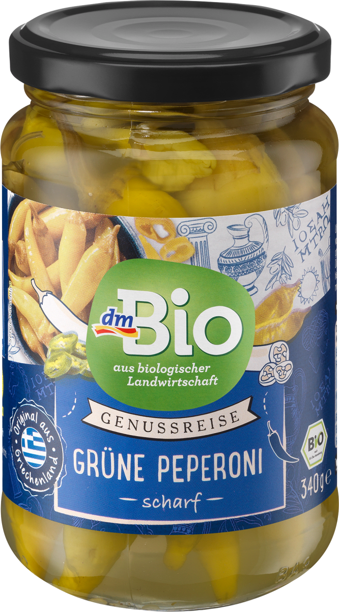 Grüne Peperoni, scharf, 170 g