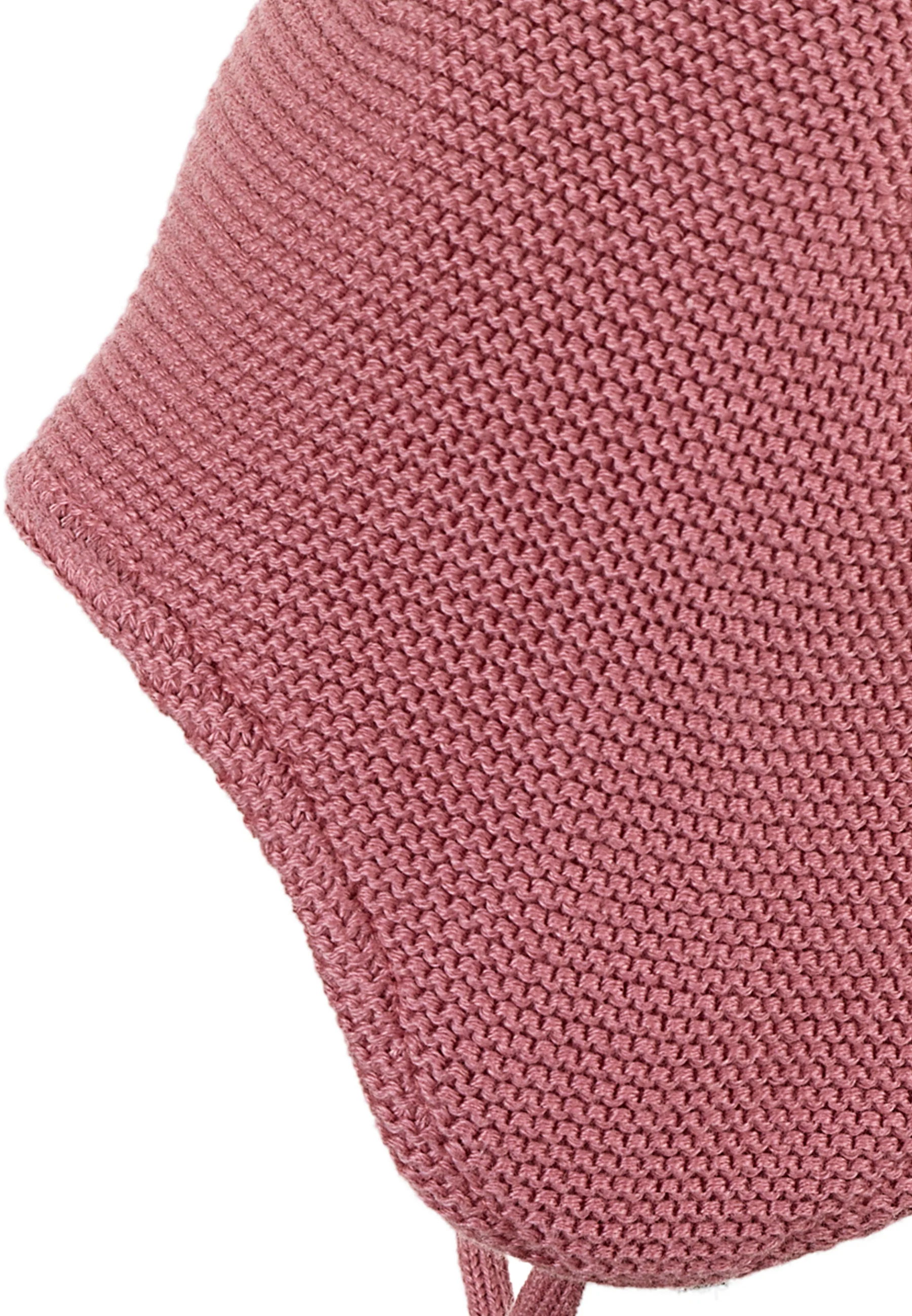 GOTS Strickmütze gefüttert mit Baumwollfleece