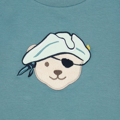 T-Shirt kurzarm, mittelblau für Jungs
