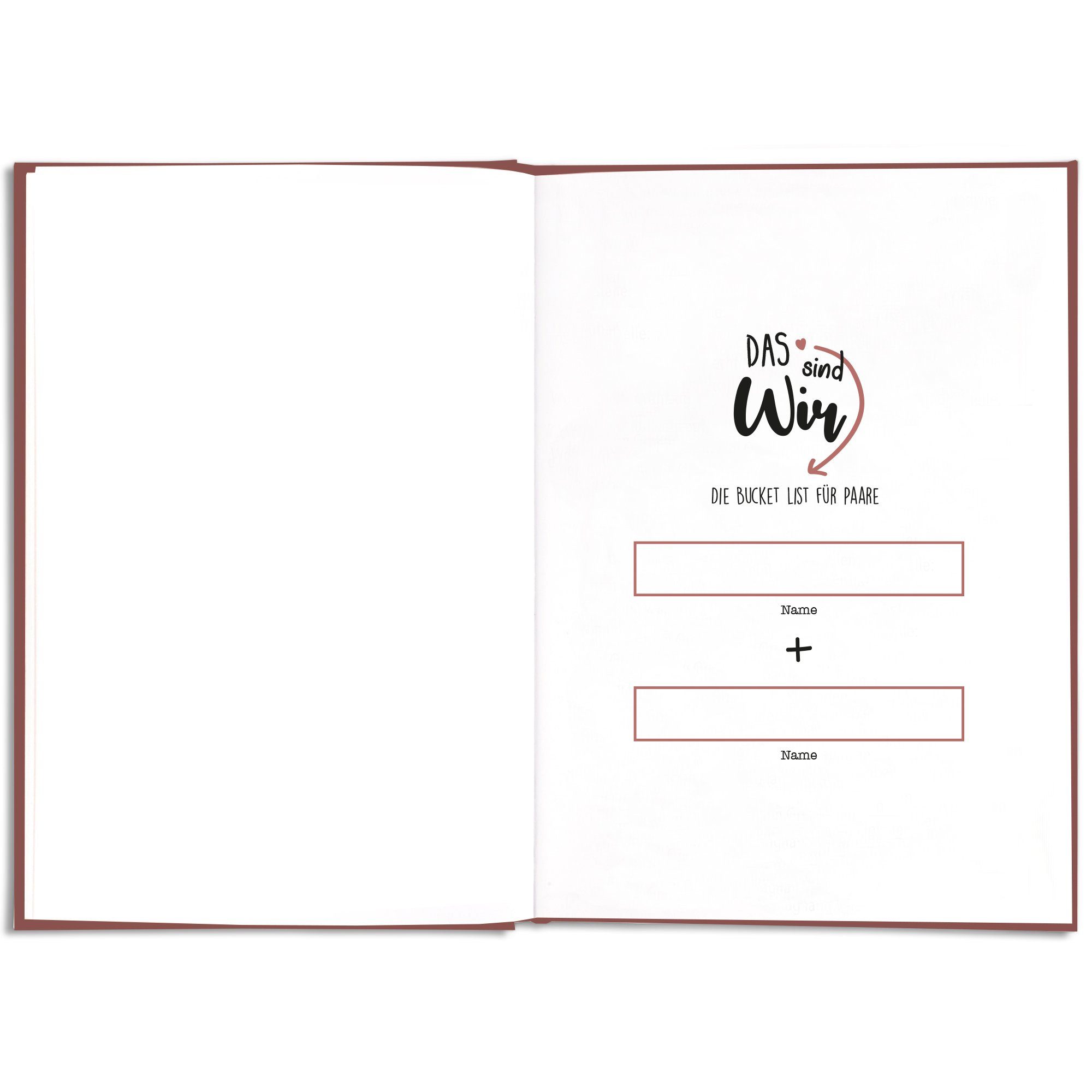 CUPCAKES & KISSES Notizbuch Bucket List Buch für Paare, Geschenk für Sie & Ihn, Geschenke für Paare und Partner, Geschenk für