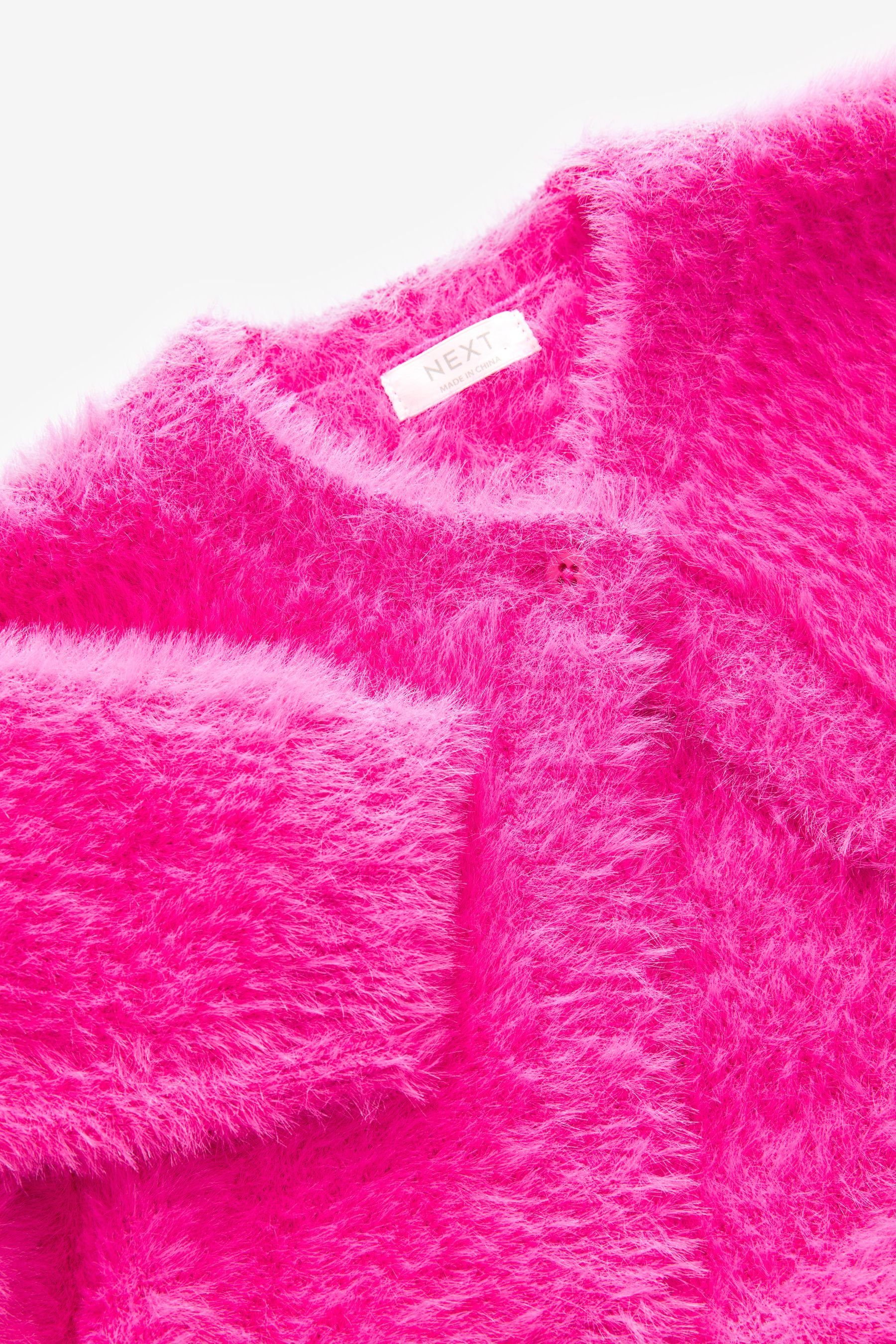 Next Bolero Flauschige Strickjacke mit Glitzer (1-tlg)