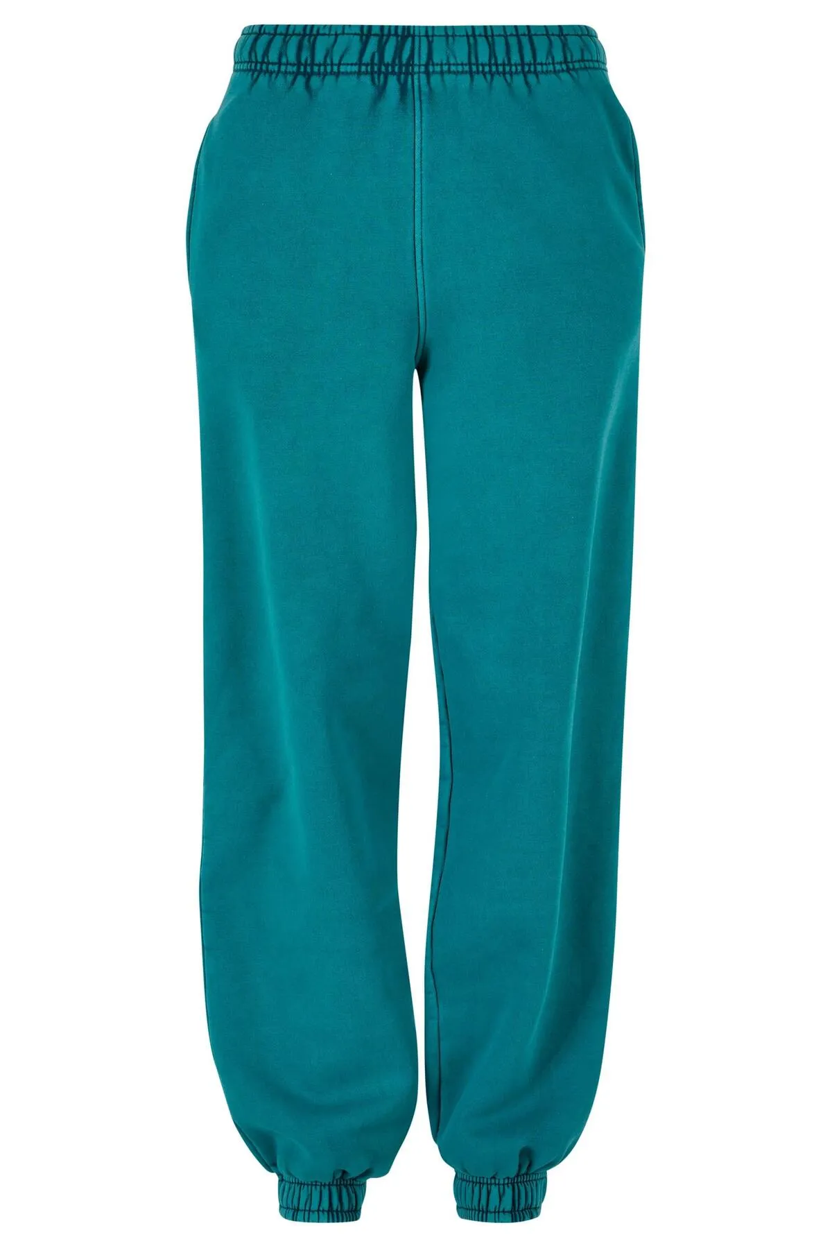 Urban Classics  Damen Sweatpants mit hoher Taille und Stonewashed-Effekt