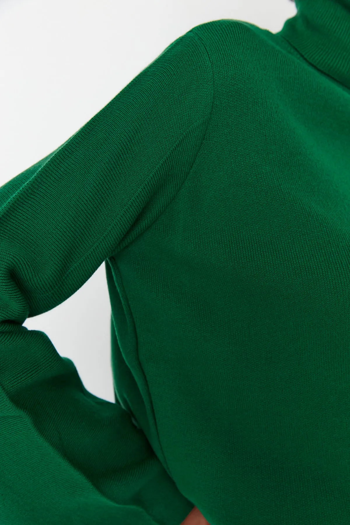 Trendyol Collection  Smaragdgrüner Basic Rollkragenpullover TWOAW21KZ0485