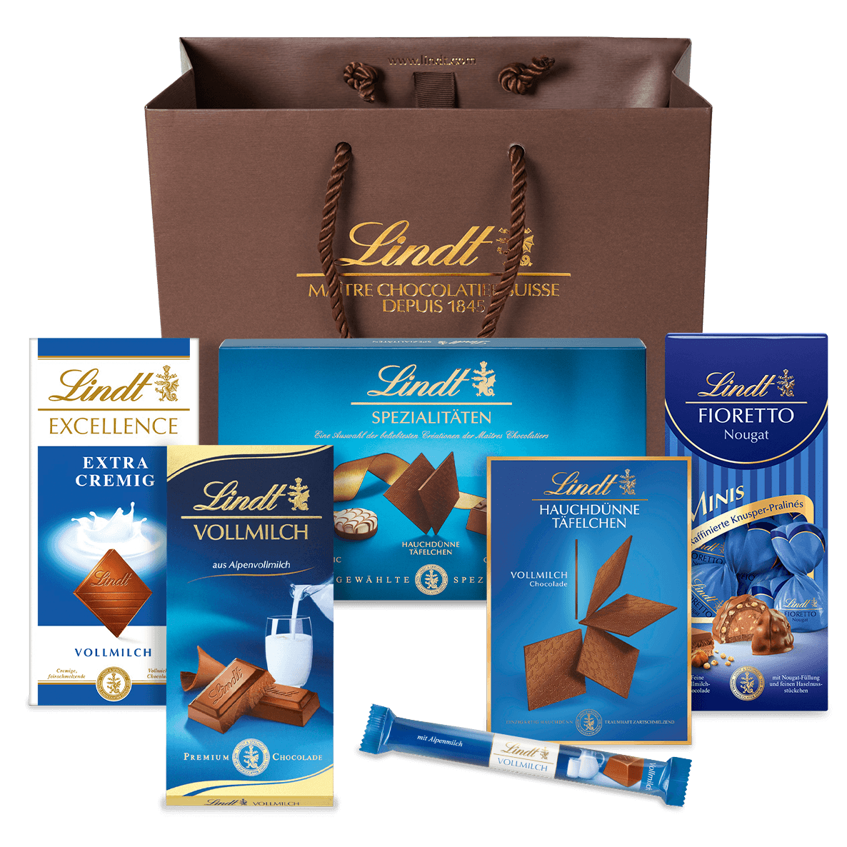Lindt Vollmilch-Edition Geschenkset, 605g