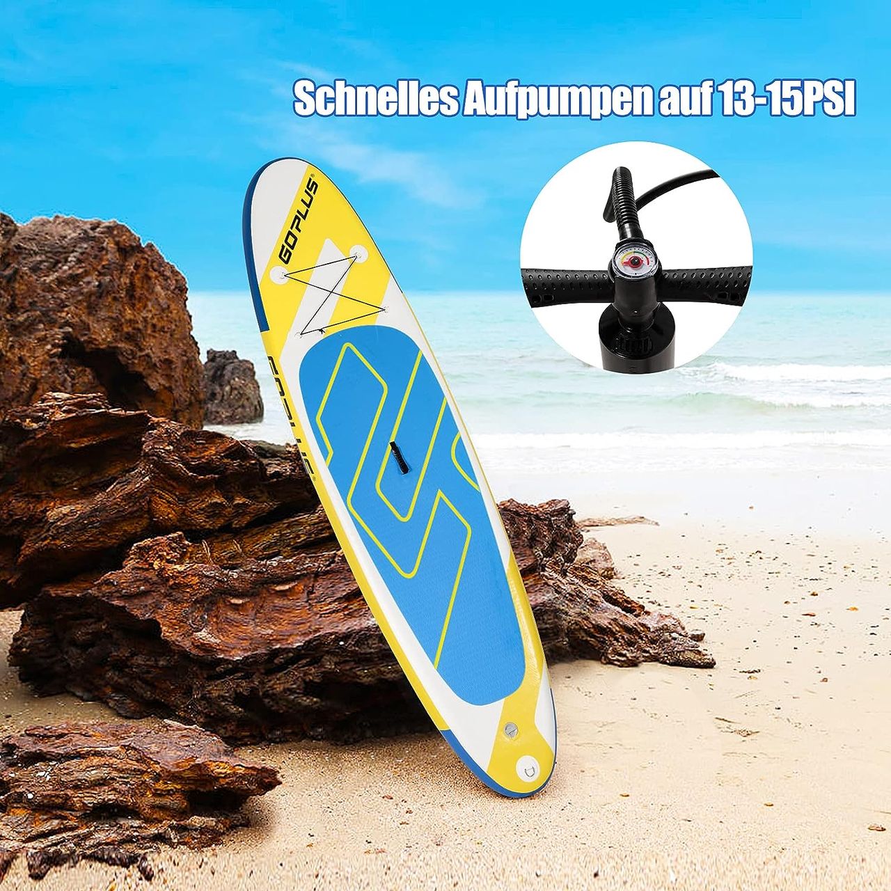 Costway 355 x 76 x 15cm Stand Up Paddling Board