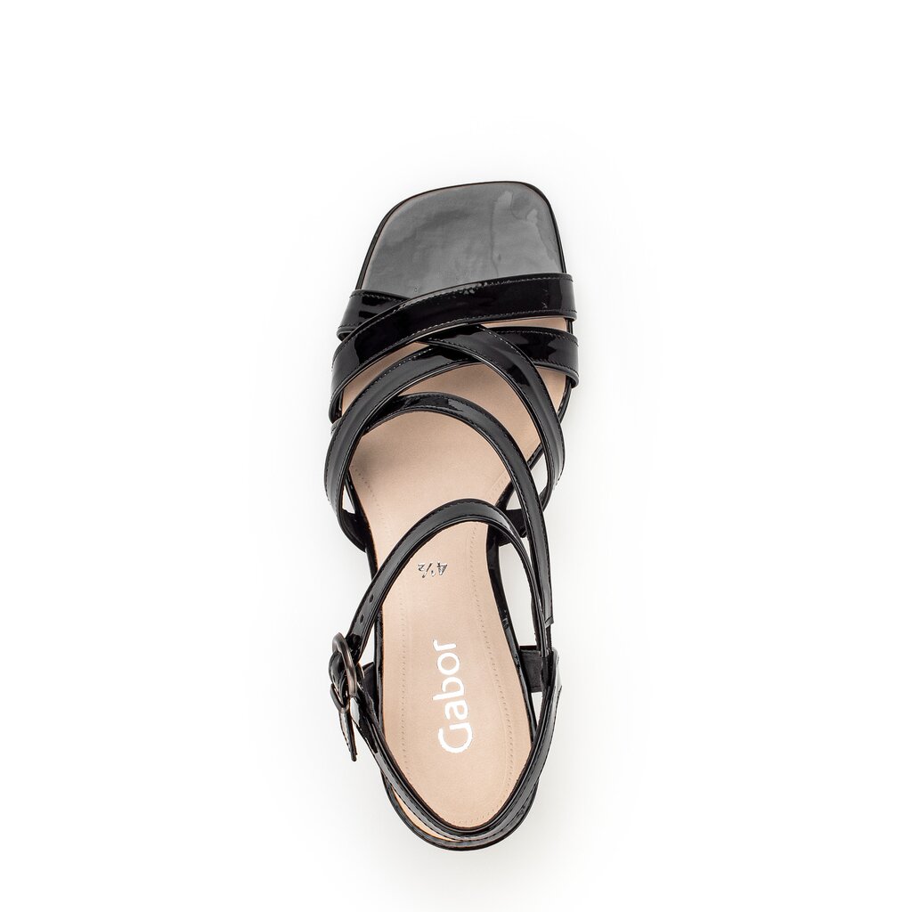 Gabor fashion Riemchensandale schwarz