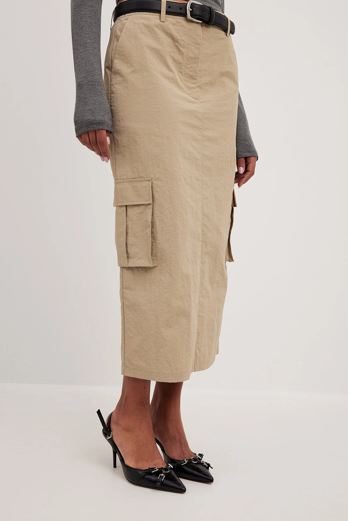 Midirock mit Taschendetail