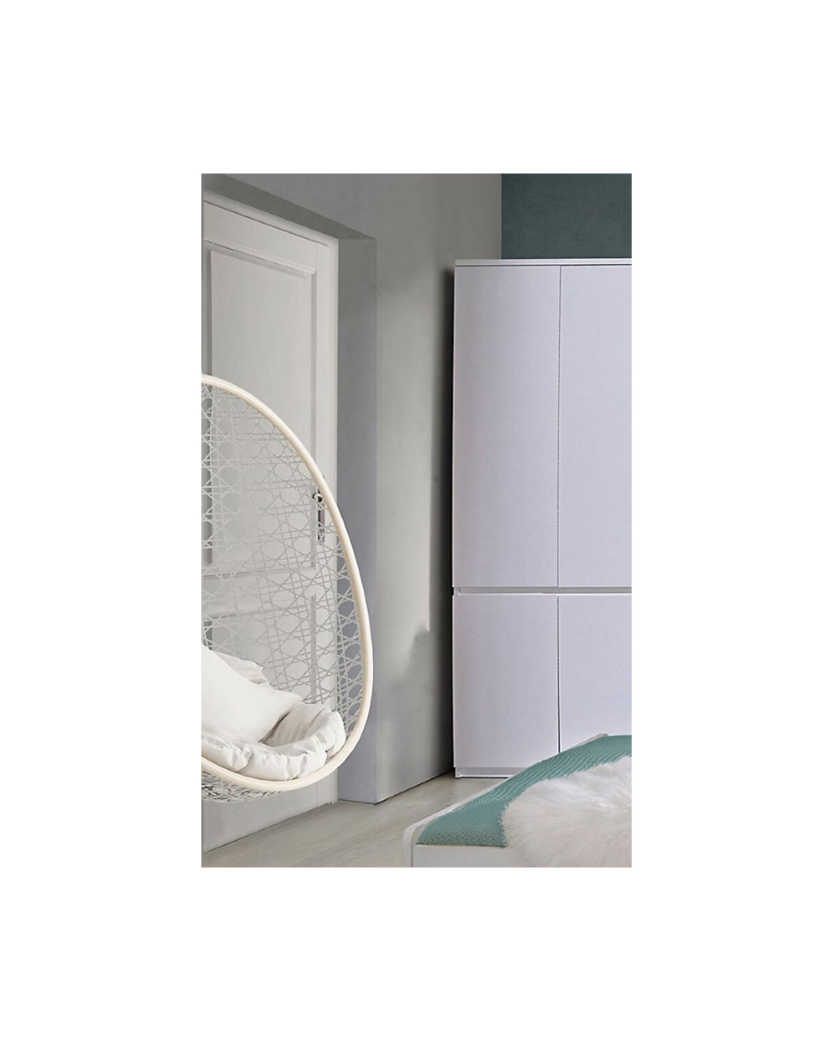 Kleiderschrank Drehtürenschrank Arcca 45cm 2-türig Farbe wählbar