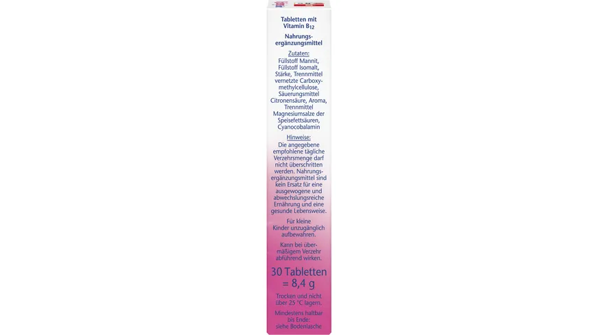 Doppelherz B12 Energie Sofort Schmelztabletten 30 Schmelztabletten