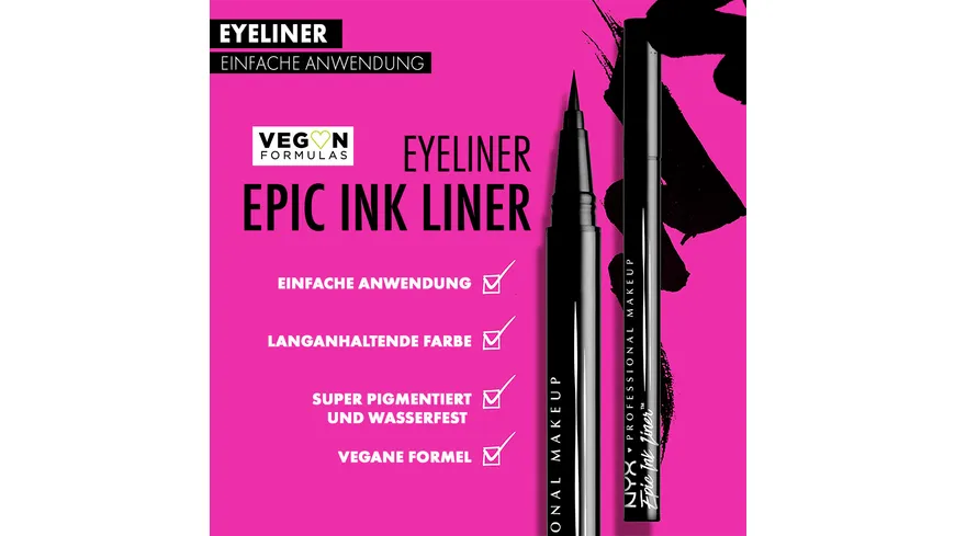 NYX PROFESSIONAL MAKEUP Epic Inc Liner 1 ml 1 - Black