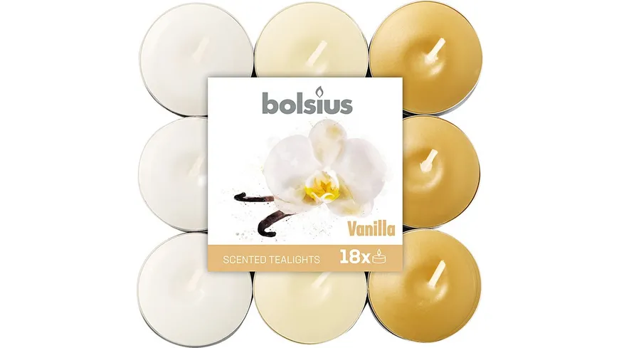 bolsius Duft-Teelichte Vanille