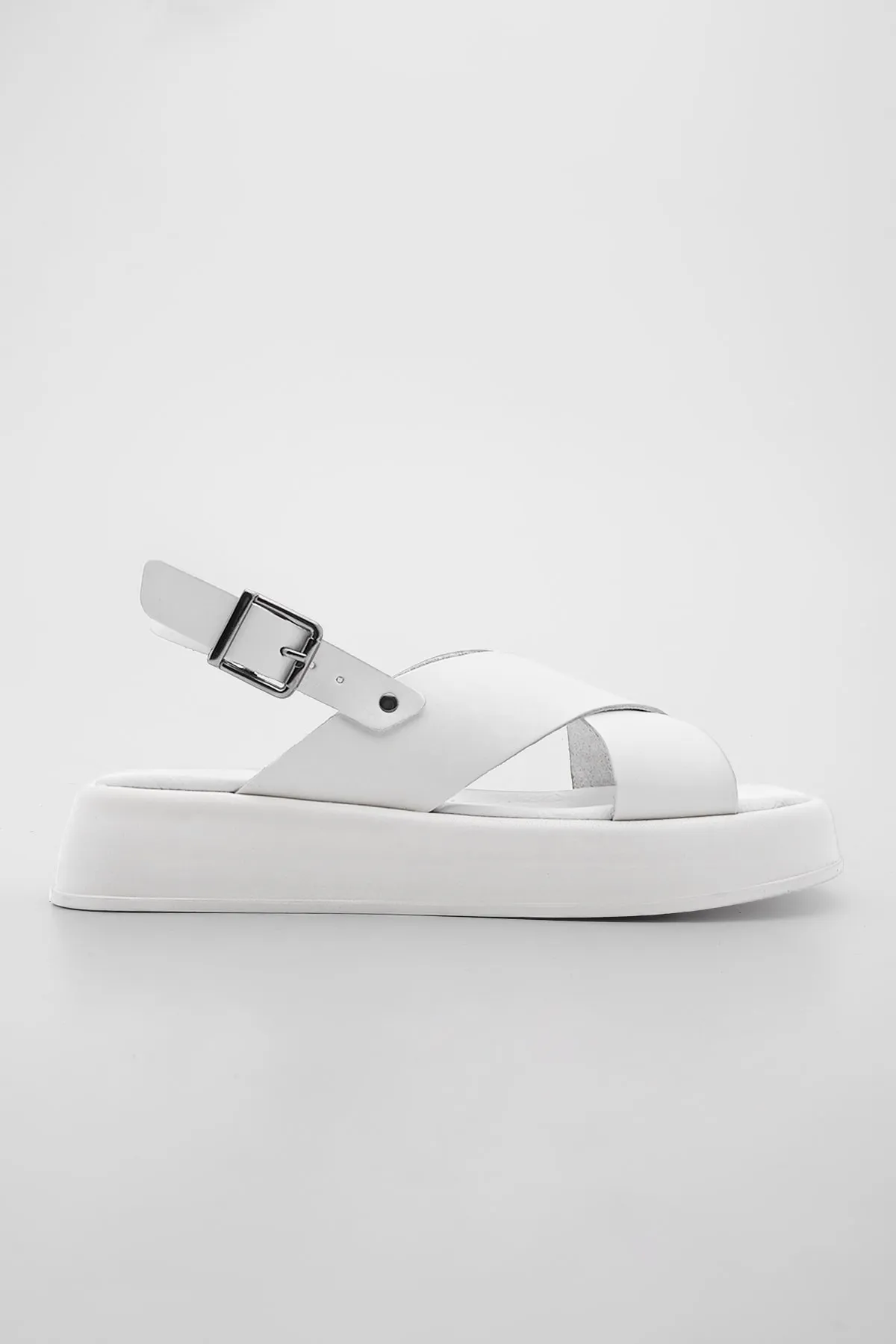 Marjin  Sandalette - Weiß - Flacher Absatz