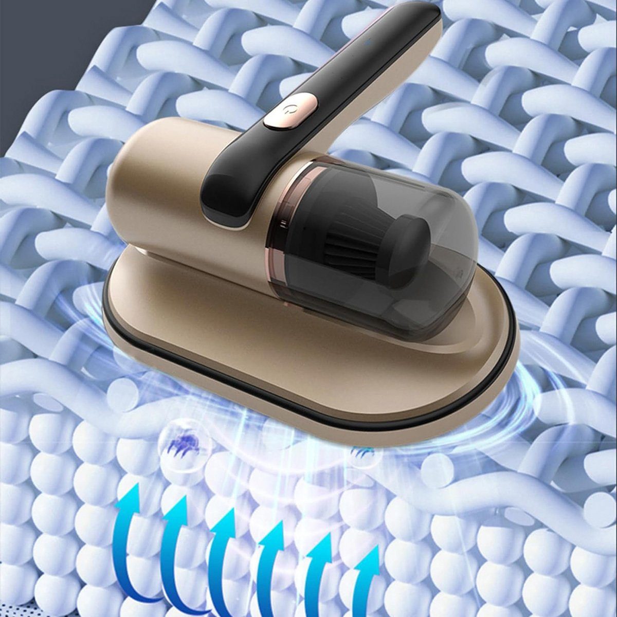 Matratzenschoner UV-Desinfektion & 12kpa Saugleistung – Matratzenstaubsauger Yoyaxi, Nennspannung: ≤36V Saugbreite: 15-20 cm Produktmaterial: ABS