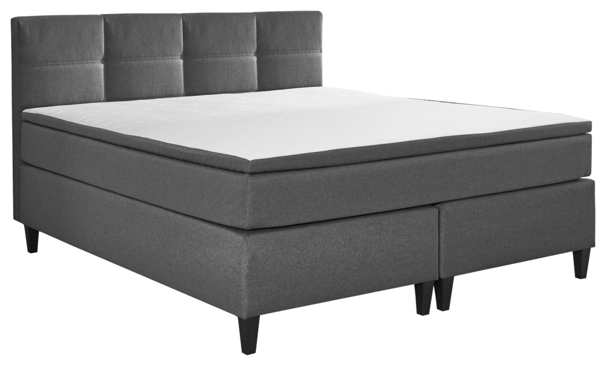 Sun Garden Boxspringbett Surrey Anthrazit 140 x 200 cm